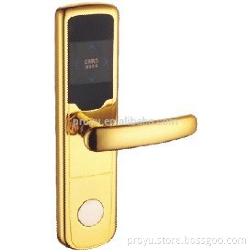 2017 New CE passed popular selling gold RF card Hotel Lock with PY-8019-J